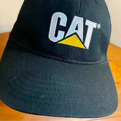 Caterpillar CAT Black Logo Baseball Trucker Hat Unisex Mens One Size