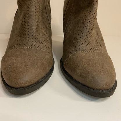 Esprit Kali Tan Brown High Heel Ankle Booties Shoes Womens 7.5
