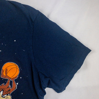 Looney Tunes Vintage Space Jam Tune Squad Blue Graphic Tee Shirt Mens Small