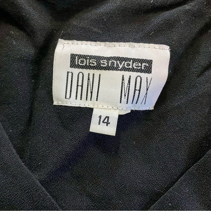 Lori Snyder Dani Max Vintage Black Striped Blazer Jacket Womens Medium / Large