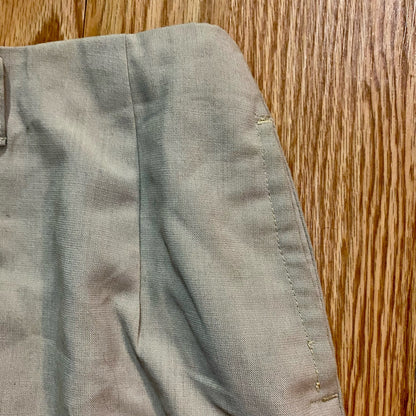 Hunter Vintage Tan Khaki High Rise Pleated Shorts Womens 6