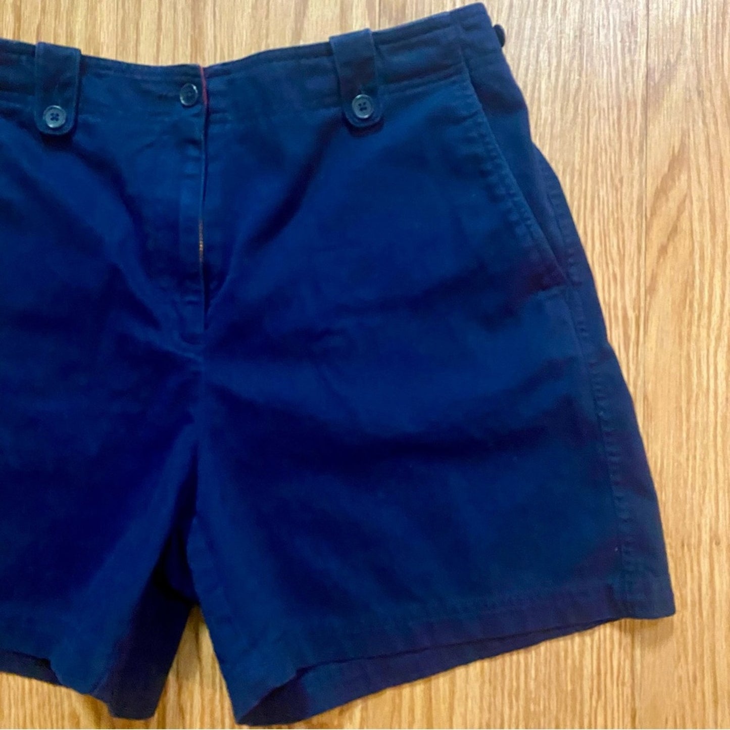 Lauren Ralph Lauren Vintage Y2K Navy Blue Cotton Shorts Womens 8