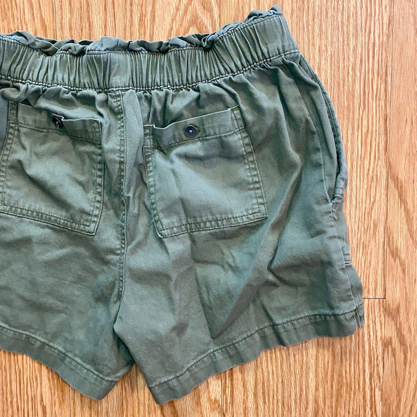 Old Navy Olive Green Soft Utility Alpine Tundra Paper Bag Shorts Womens XSmall