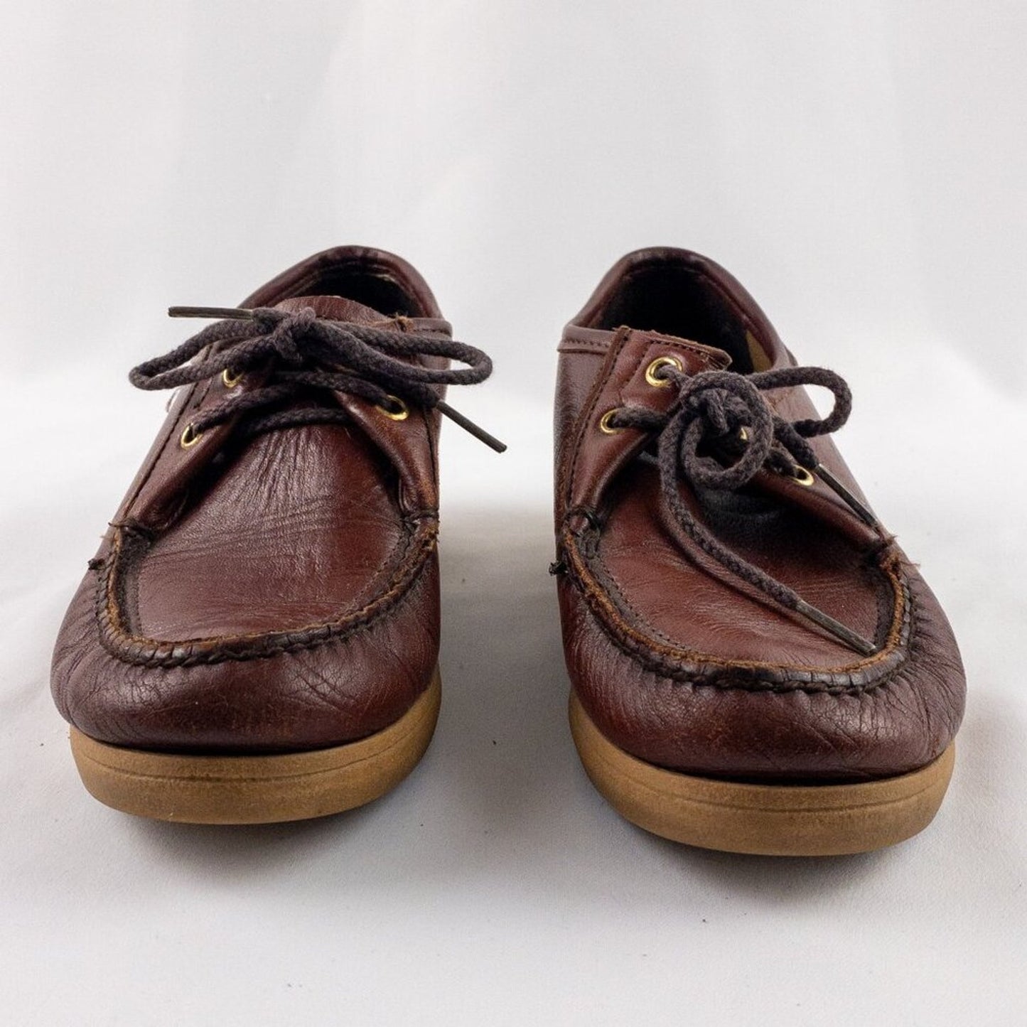 Dexter Vintage Brown Handmade Leather Loafer Shoes Womens 7.5