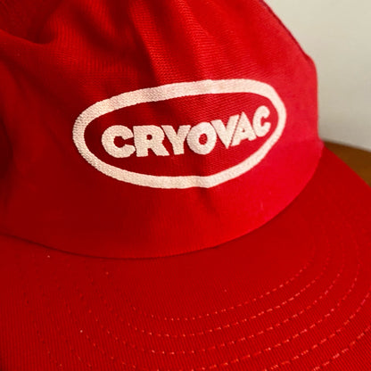 Cryovac Vintage Red Trucker Hat Cap Mens Unisex One Size