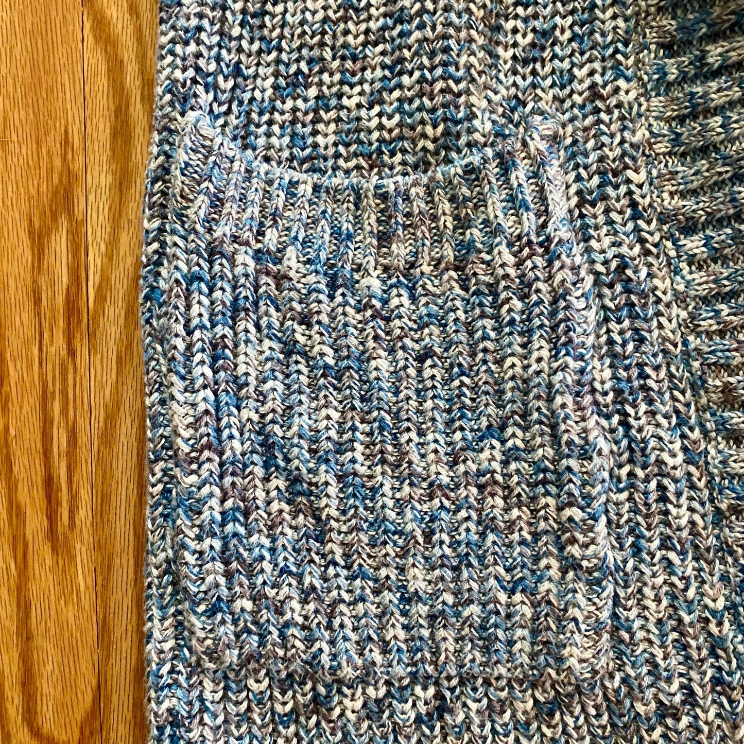 CAbi Love Carol Napa #3165 Blue Knit Duster Sweater Vest Womens XXS