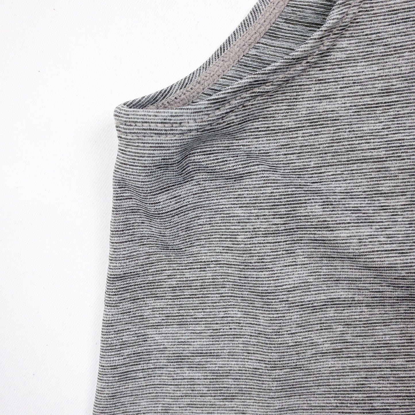 DYI Gray Striped Open Back Athletic Tank Top Womens Small