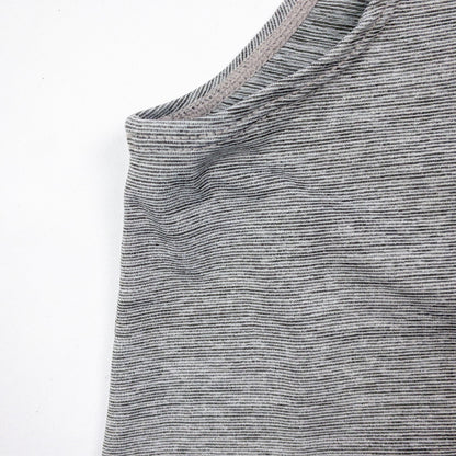 DYI Gray Striped Open Back Athletic Tank Top Womens Small