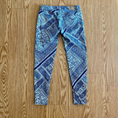 Ralph Lauren Denim & Supply Blue Paisley Bandana Skinny Jeans Womens 28