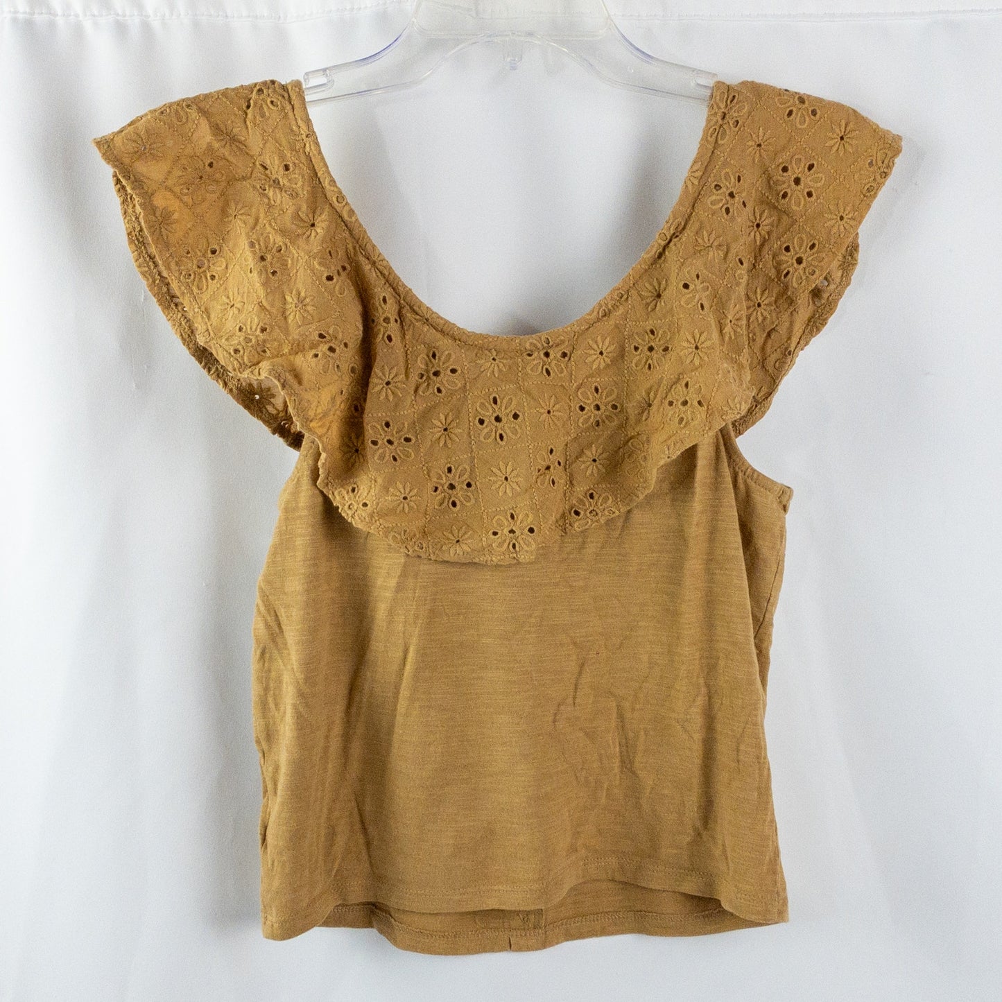 American Eagle Brown Floral Tank Top Blouse Womens Small