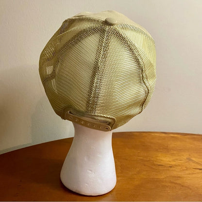 Swingster Vintage Lasso Dealer Illinois Tan Trucker Hat Unisex Mens One Size