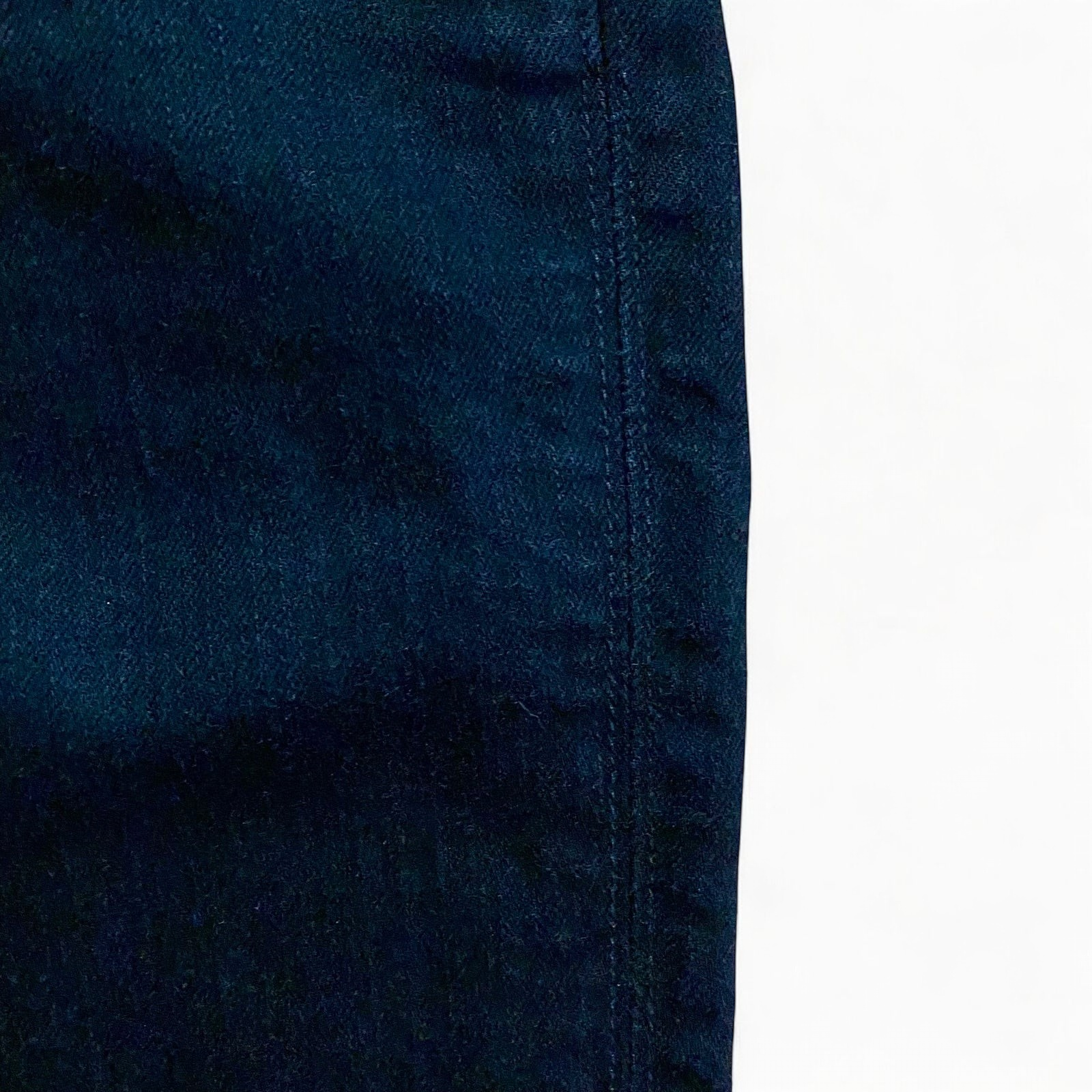 Hudson black Collin Flap skinny jeans laid flat showing front and back details with flap pockets and double button closure image 4