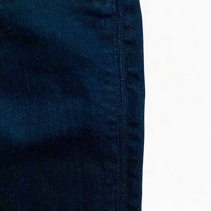 Hudson black Collin Flap skinny jeans laid flat showing front and back details with flap pockets and double button closure image 4