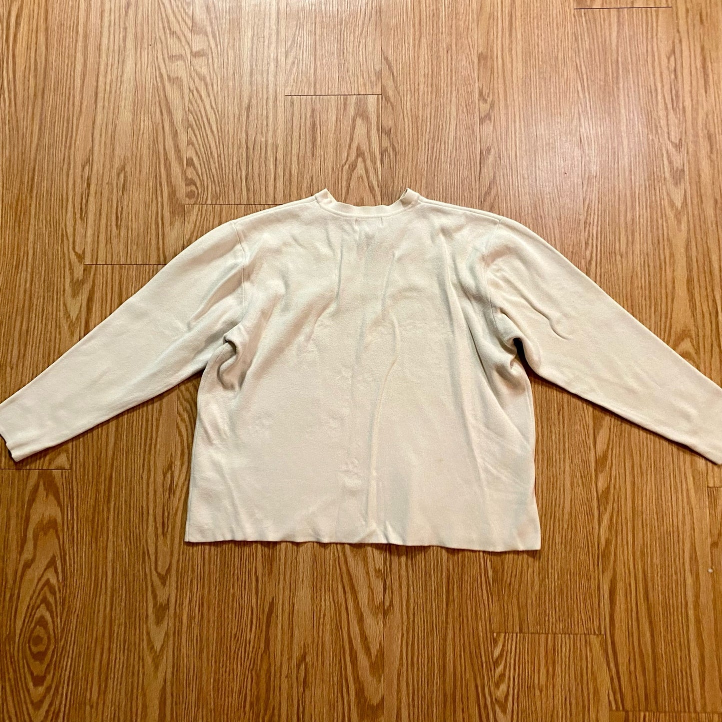 Old Navy Vintage Y2k Beige Striped Sweatshirt Womens XLarge