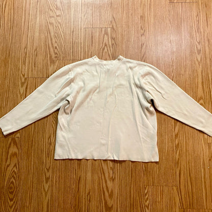 Old Navy Vintage Y2k Beige Striped Sweatshirt Womens XLarge