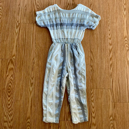 All That Jazz Vintage Reversible Striped Cropped Jumpsuit Womens 0-2