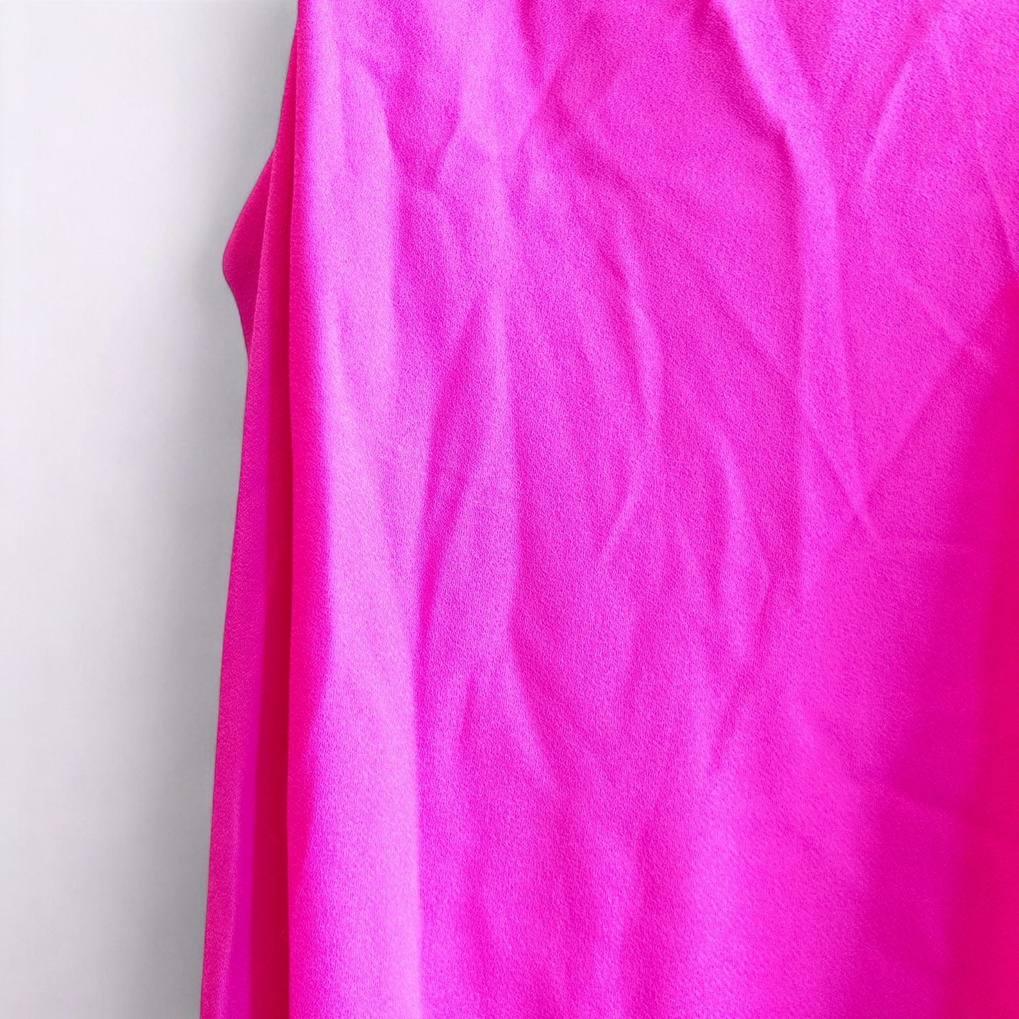 Joseph Ribkoff pink sleeveless dress with asymmetrical layered detail and back zipper on hanger image 3