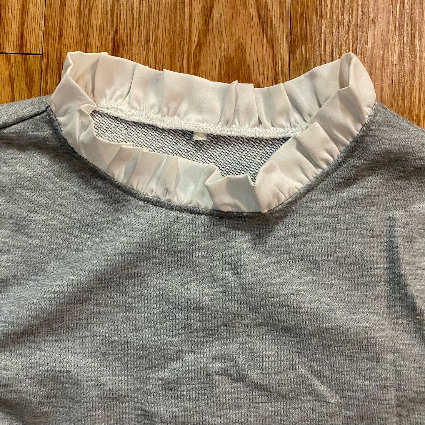 Gray Layered Pullover Sweater Top Womens Medium