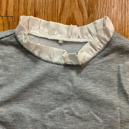 Gray Layered Pullover Sweater Top Womens Medium