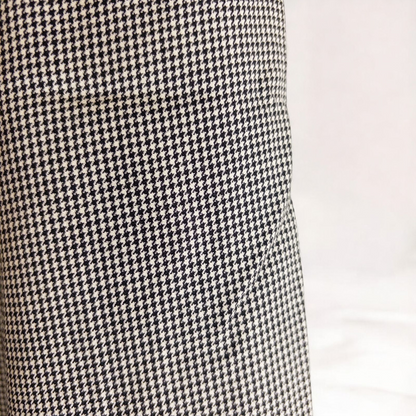 Liz Claiborne vintage black and white houndstooth pants with front zipper and button closure, pleated front, and side pockets image 5