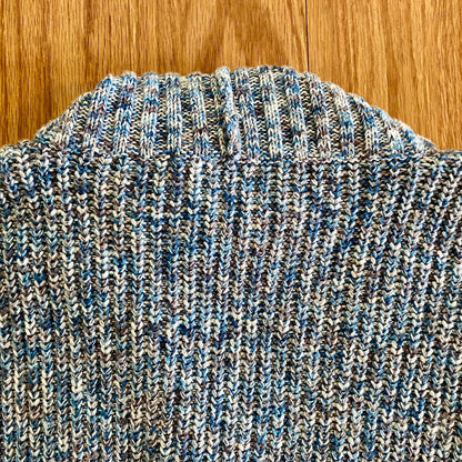 CAbi Love Carol Napa #3165 Blue Knit Duster Sweater Vest Womens XXS