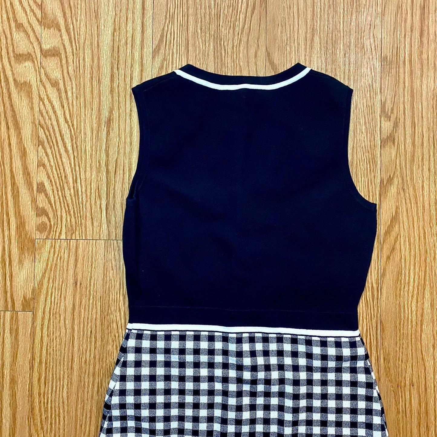Hobbs London Saffi Knitted Dress Navy Ivory Womens 6
