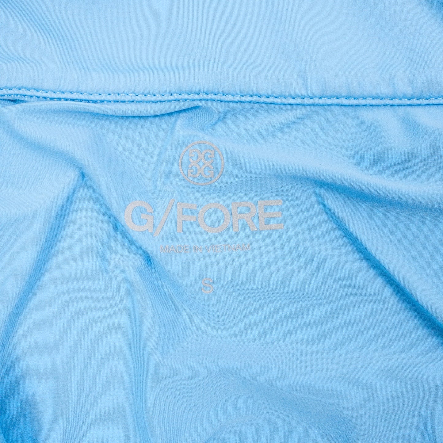 GFore Athletic Golf Blue Zip Up Hooded Jacket Womens Small