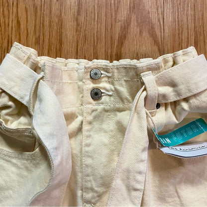 SWS Denim Company Organic Cream White High Rise Denim Shorts Womens Medium