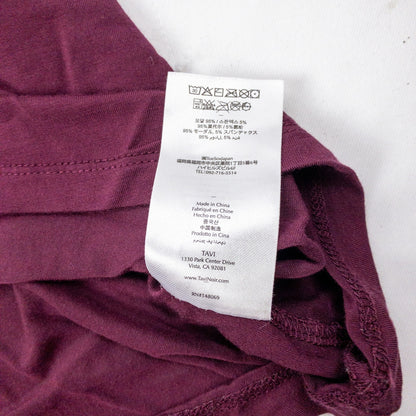 Tavi Noir Purple Maroon Athletic High Low Tank Top Womens XSmall