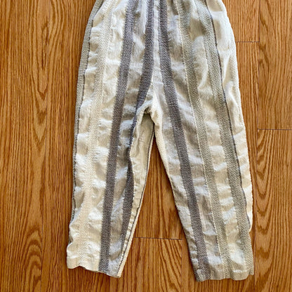 All That Jazz Vintage Reversible Striped Cropped Jumpsuit Womens 0-2