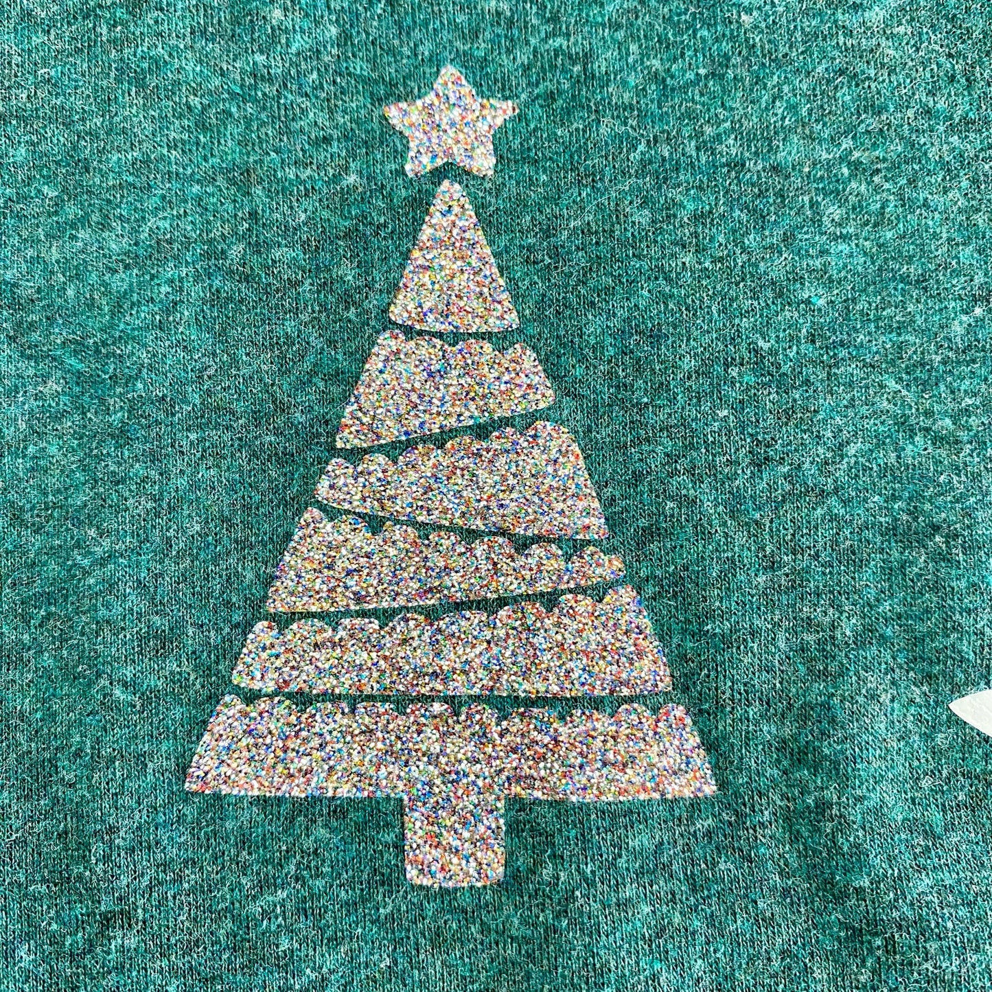 A New Day Green Christmas Holiday Graphic Shirt Womens Small