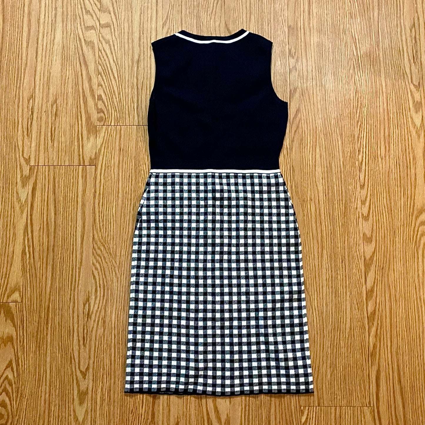 Hobbs London Saffi Knitted Dress Navy Ivory Womens 6