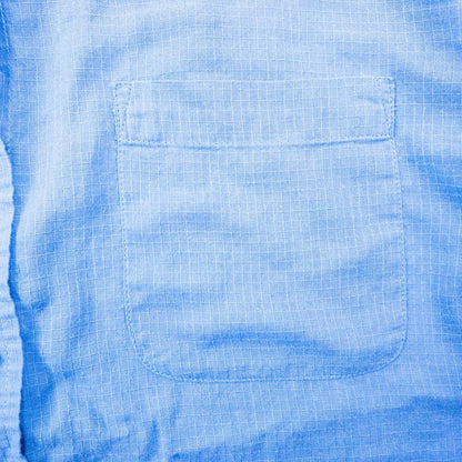 Jones New York Blue Cotton Button Down Shirt Womens Medium
