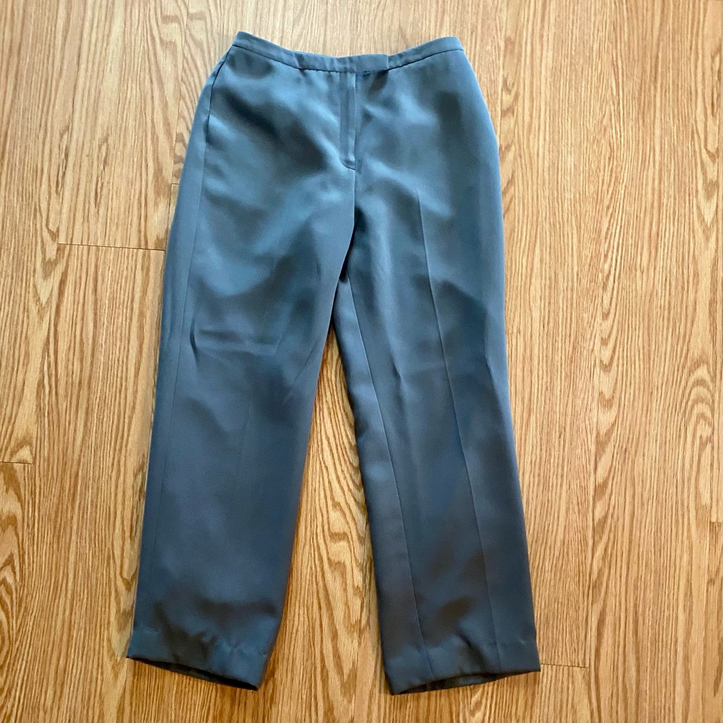 Tahari Levine Vintage Gray Straight Leg Dress Pants Womens 10