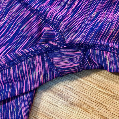 90 Degree by Reflex Pink Purple Cropped Capri Leggings Pants Womens Small