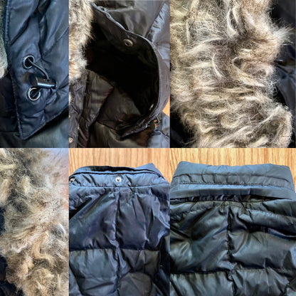 Eddie Bauer Goose Down Ski Lodge Puffer Parka Jacket Coat Womens Small