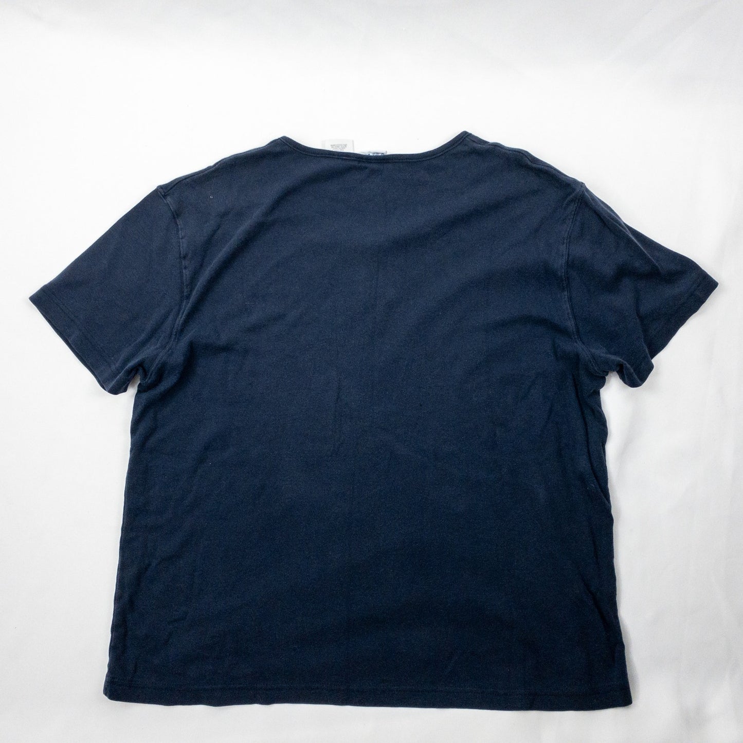 Bobbie Brooks Vintage Navy Blue Button Tee Shirt Womens XLarge