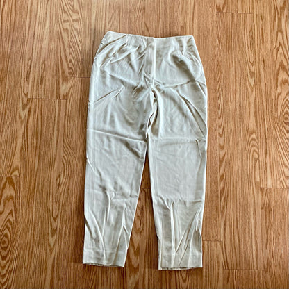 Emanuel Ungaro Grupo Designer Cream Wool Dress Pants Womens 16
