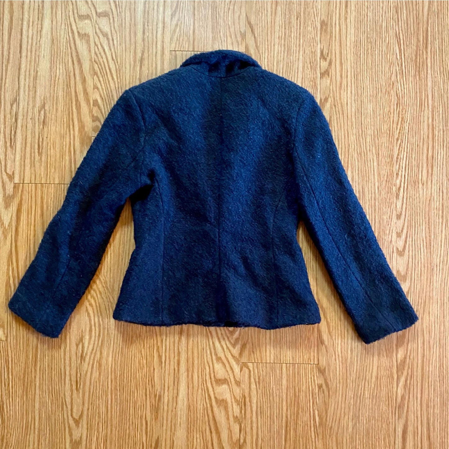Carole Little Saint-Tropez West Vintage Blue Wool Blazer Womens XSmall