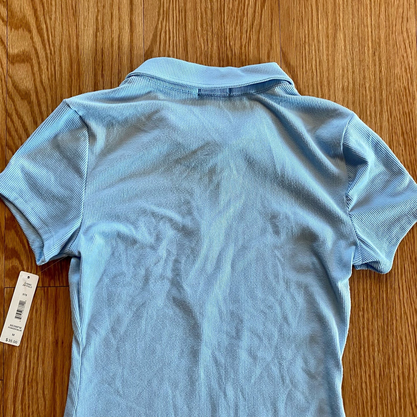 Justify Zip Blue Polo Mini Shirt Dress Juniors Medium Womens XSmall
