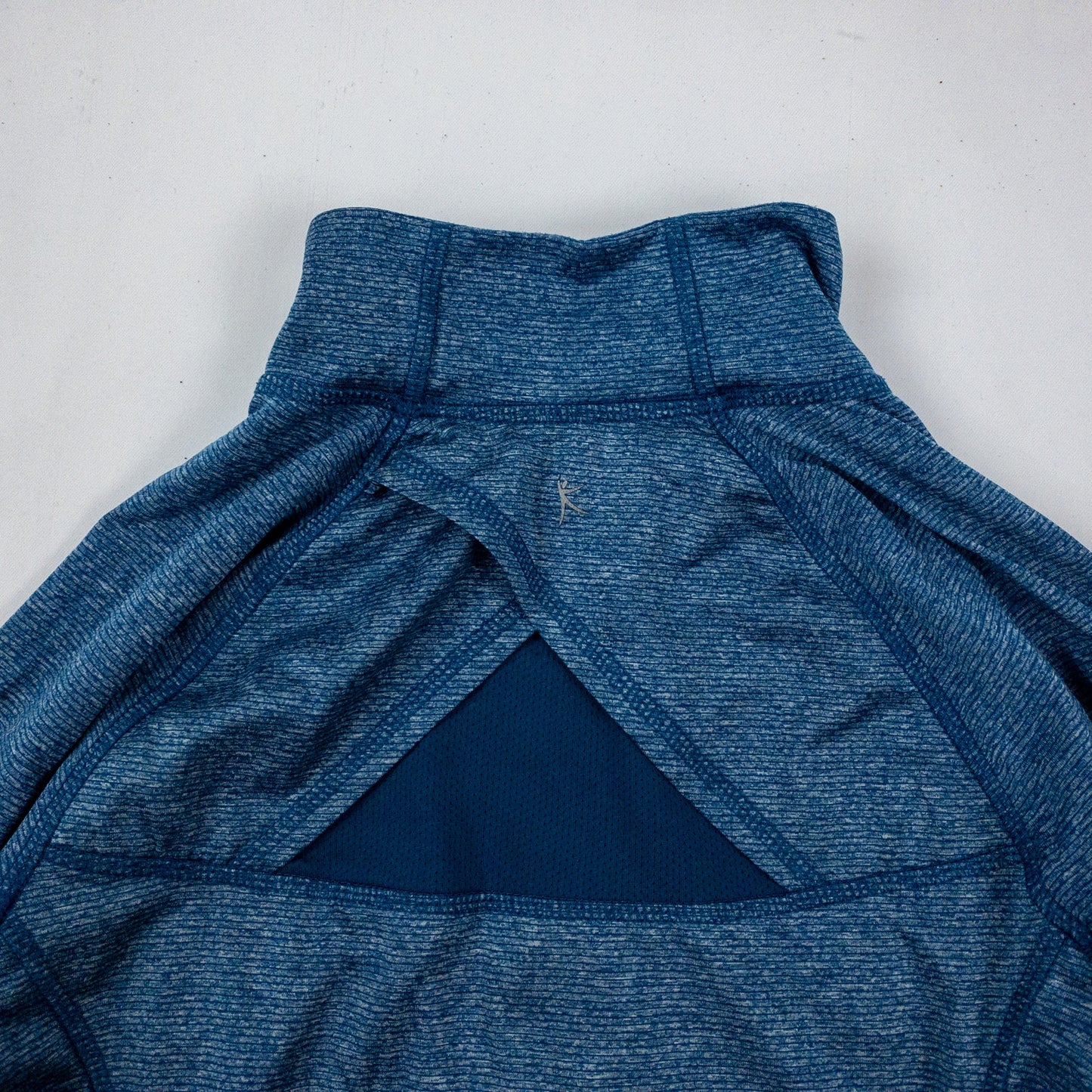 Danskin Blue Quarter Zip Jacket Semi Fitted Pullover Womens Small