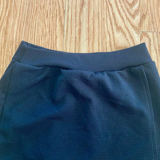 Potter’s Pot Black Faux Wrap Mini Skort Womens Small