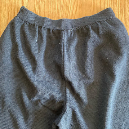 St. John Basics Santana Knit Black Straight Leg Dress Pants Womens 4 FLAW