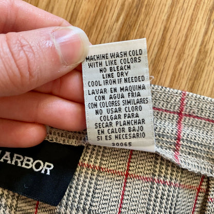 Sag Harbor Vintage Gray Plaid Straight Leg Trousers Pants Womens 12 / 14 Large