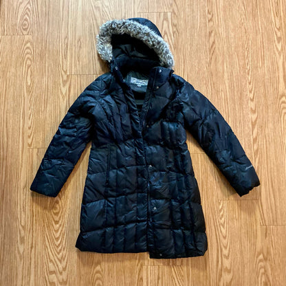 Eddie Bauer Goose Down Ski Lodge Puffer Parka Jacket Coat Womens Small