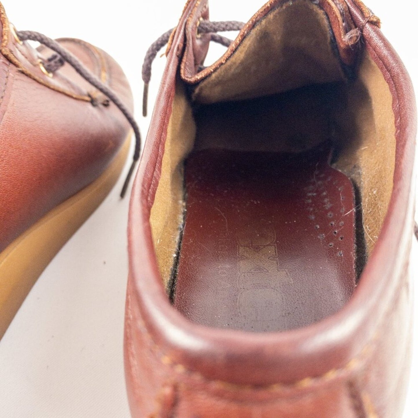 Dexter Vintage Brown Handmade Leather Loafer Shoes Womens 7.5