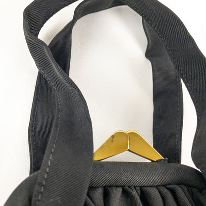 J. R. Julius Resnick Vintage Black Purse Bag Satin Coin Purse Womens One Size