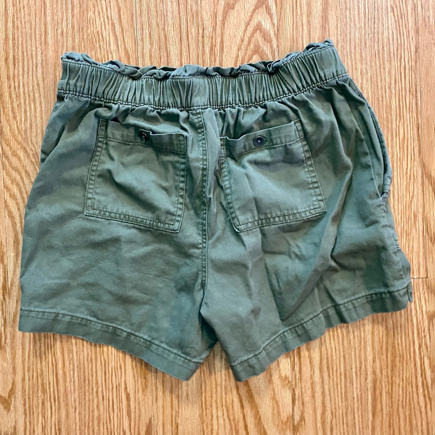 Old Navy Olive Green Soft Utility Alpine Tundra Paper Bag Shorts Womens XSmall