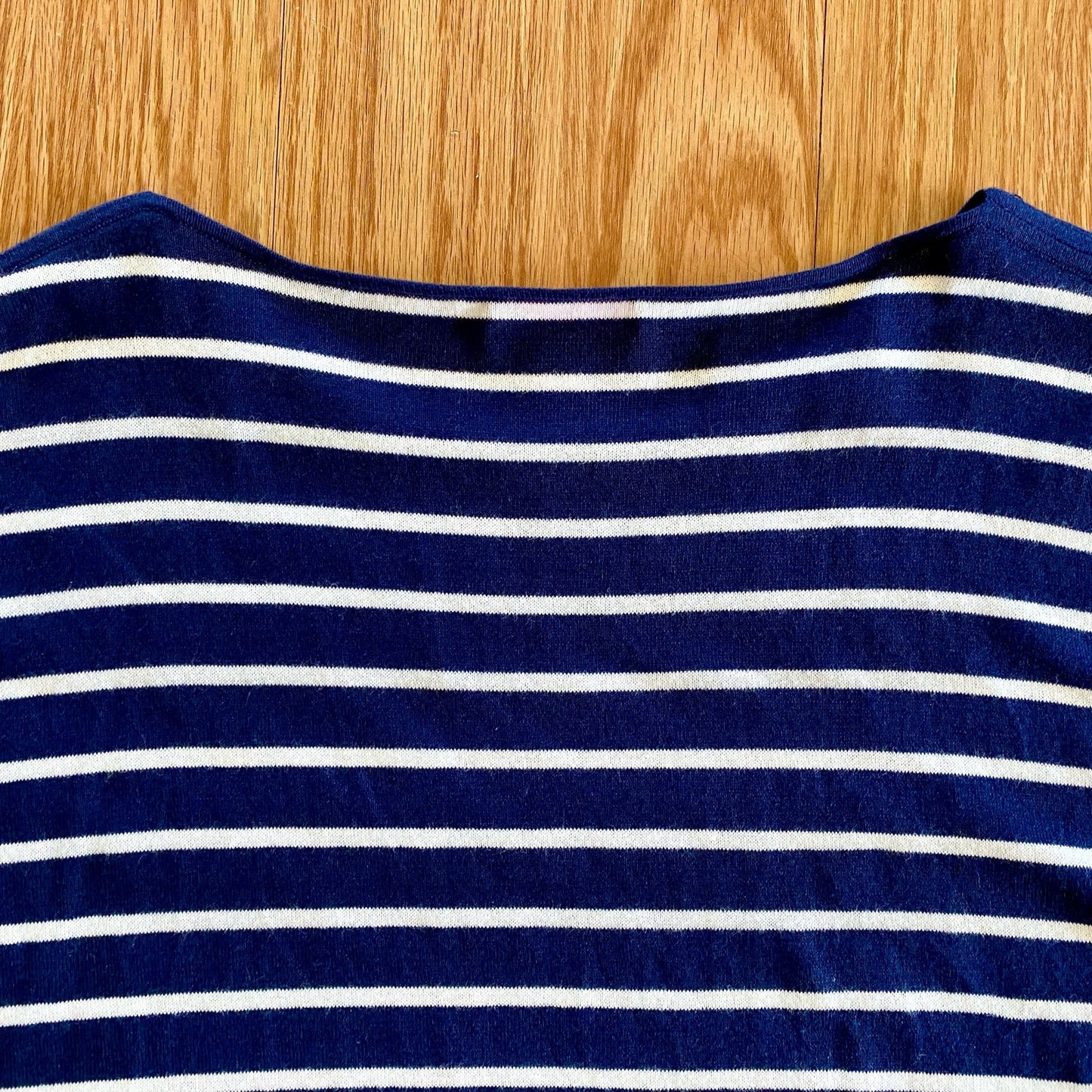 Lilly Pulitzer Navy Blue White Striped Tassel Sweater Womens XSmall