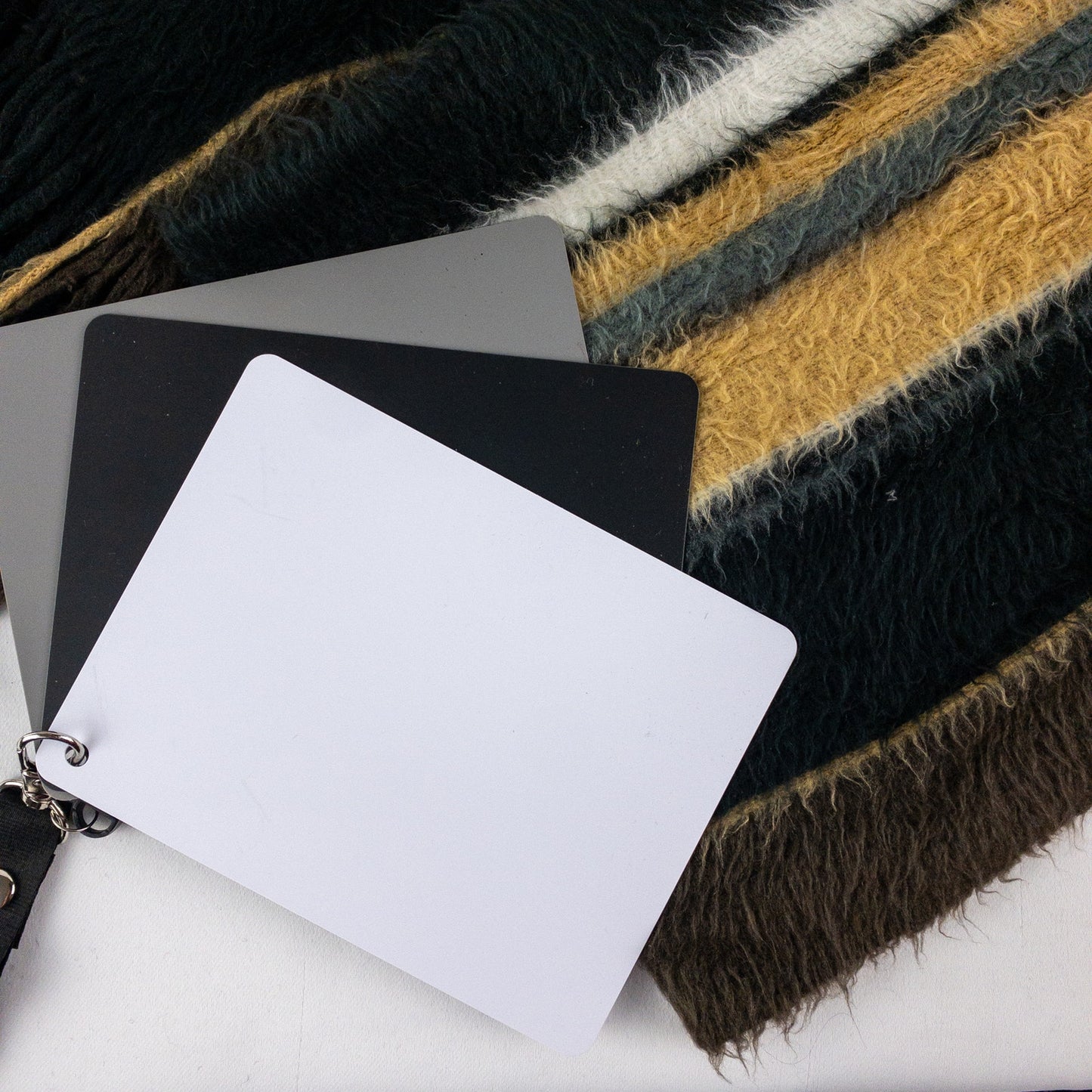 Cejon Brown Black White Striped Soft Scarf Unisex Men Women One Size
